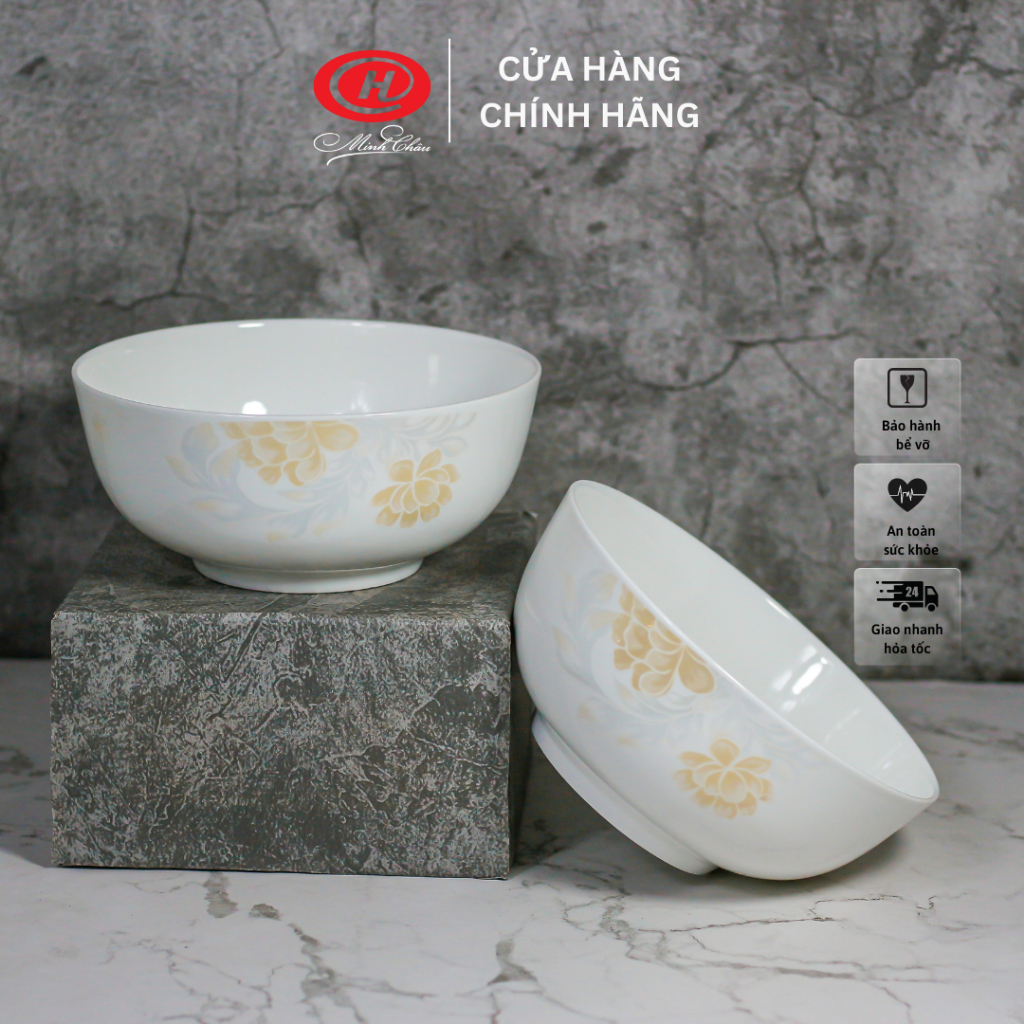 Bát tô sứ xương hoa kiểu Hàn sứ Minh Châu - BoneTH07H