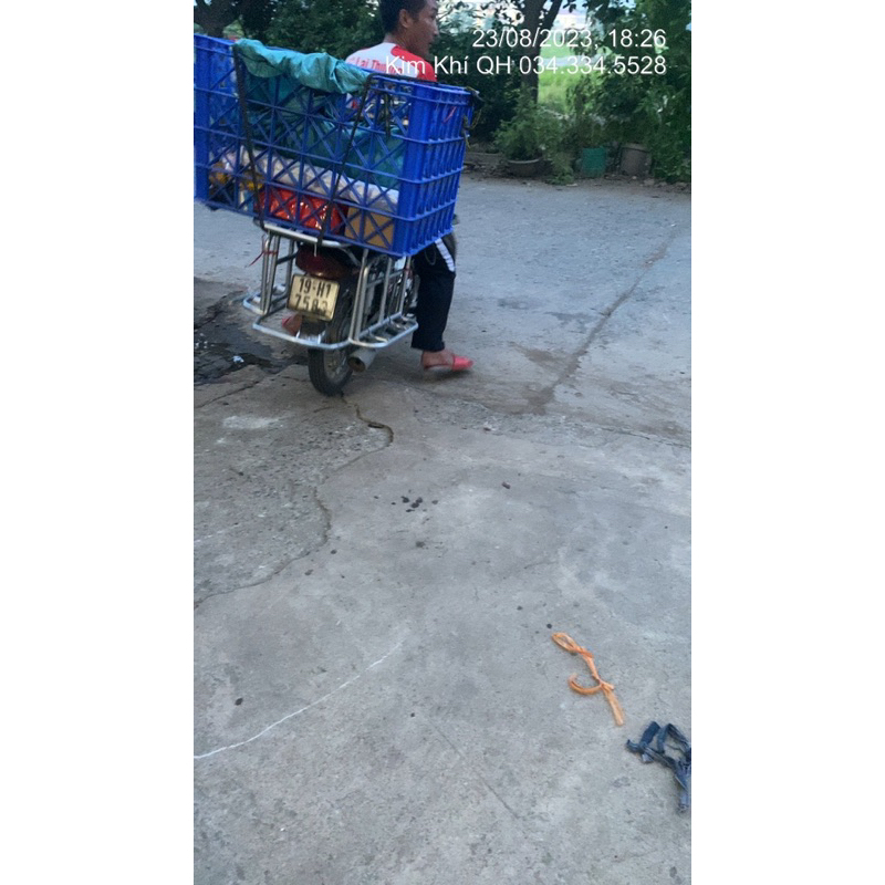 Baga giá trở hàng cáng hai bên cho dream tải 200 kg