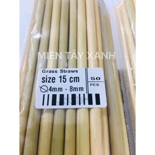 1000 ống hút cỏ bàng 15 cm