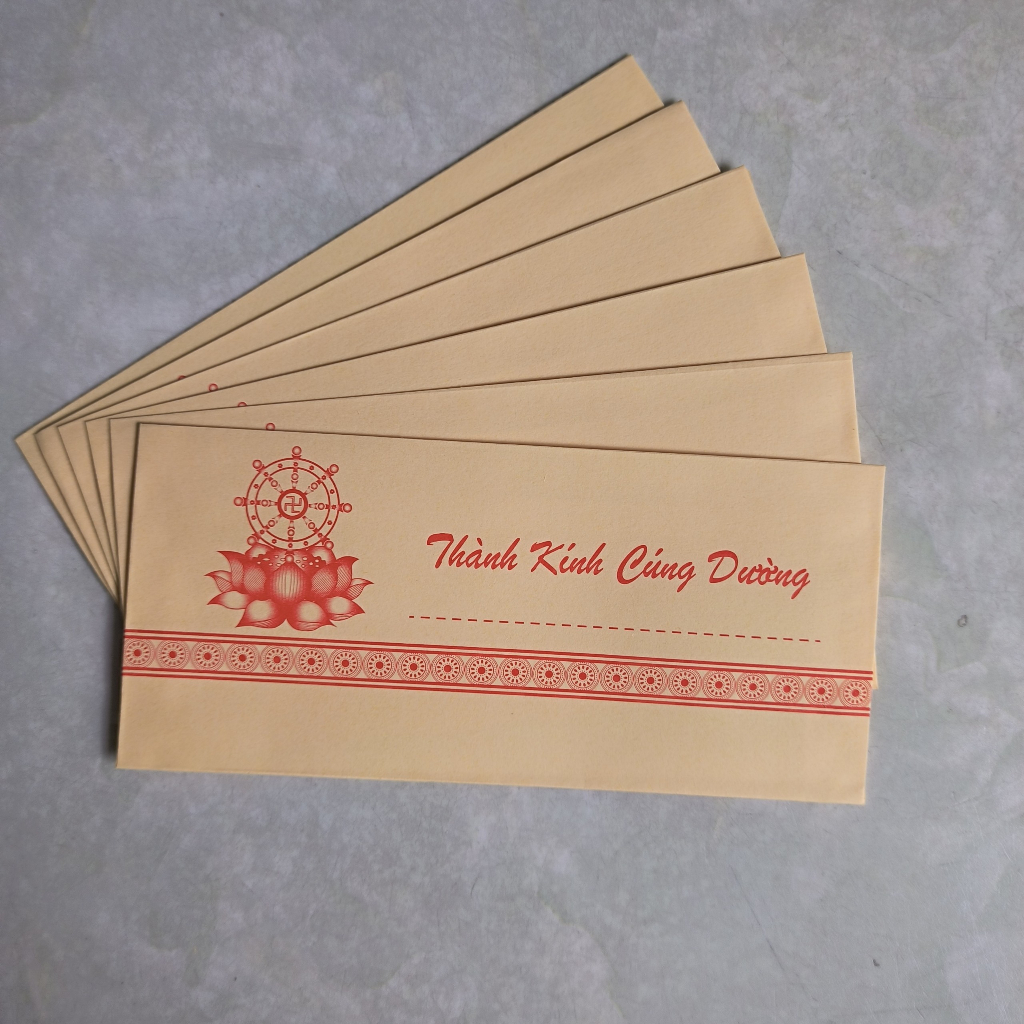 COMBO 50 BÌ THƯ THÀNH KÍNH CÚNG DƯỜNG GIẤY THƯỜNG