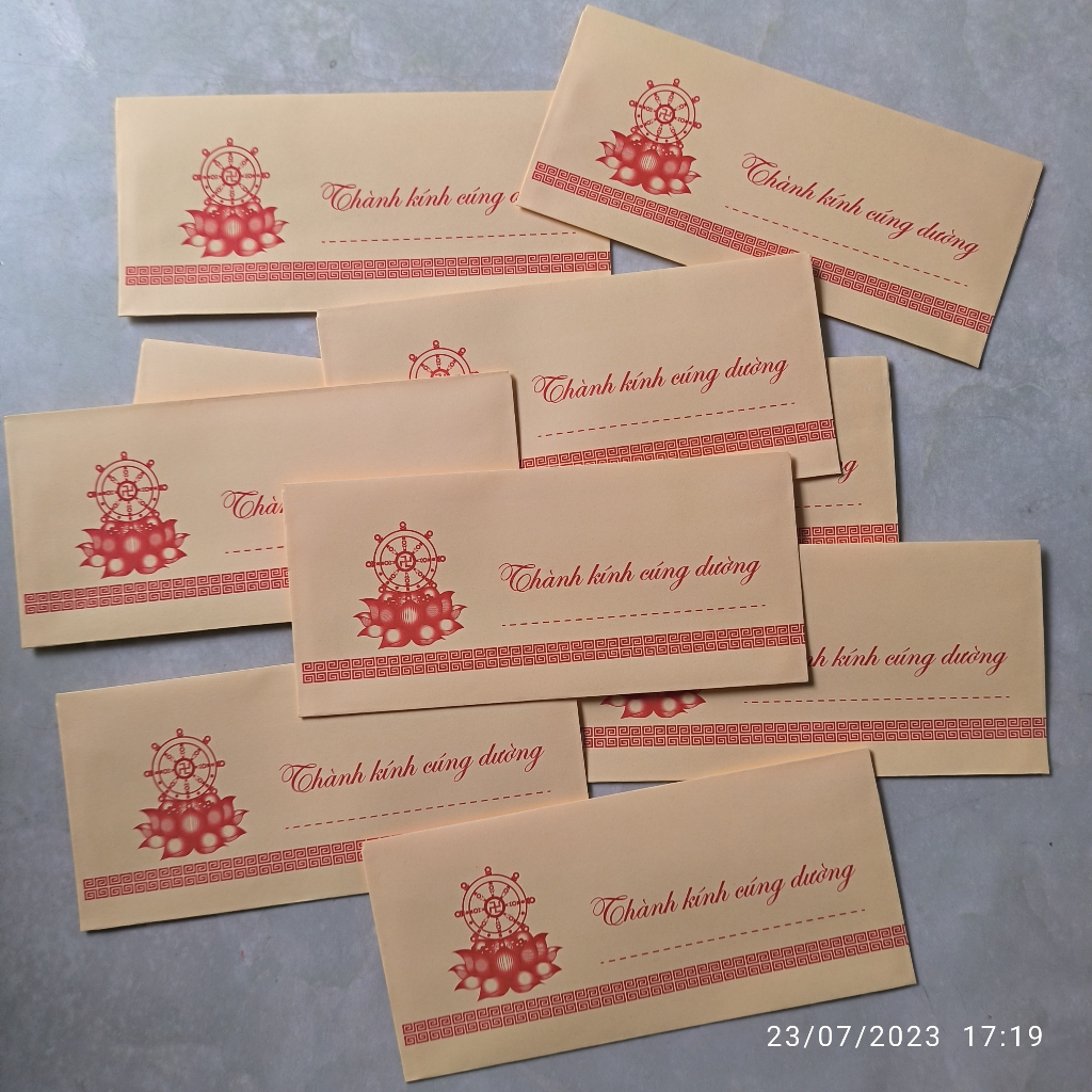 COMBO 100 BÌ THƯ THÀNH KÍNH CÚNG DƯỜNG GIẤY THƯỜNG