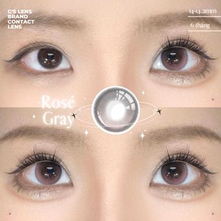 Lens Mắt Kính Áp Tròng Xám Hồng Filter Moonlight Rosé Gray Hot Trend Size