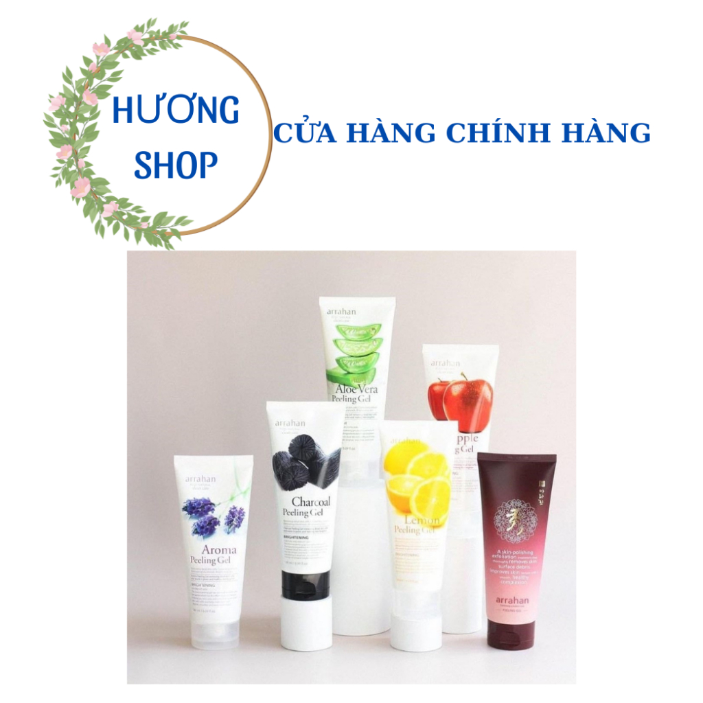 Gel Tẩy Da Chết Làm Trắng Da Thiên Nhiên Arrahan Pure natural clear care 180ml Hàn Quốc