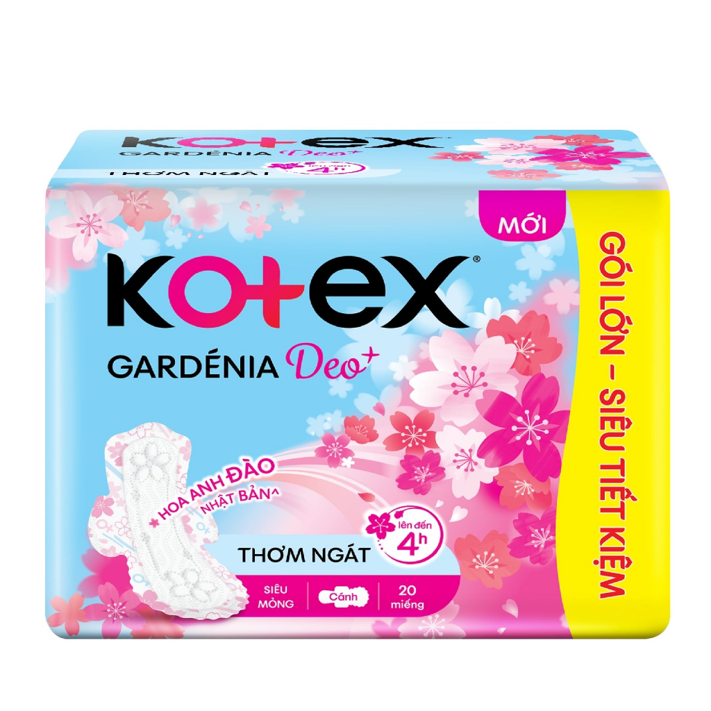 Băng vệ sinh Kotex Hoa Anh Đào Siêu mỏng Có cánh
