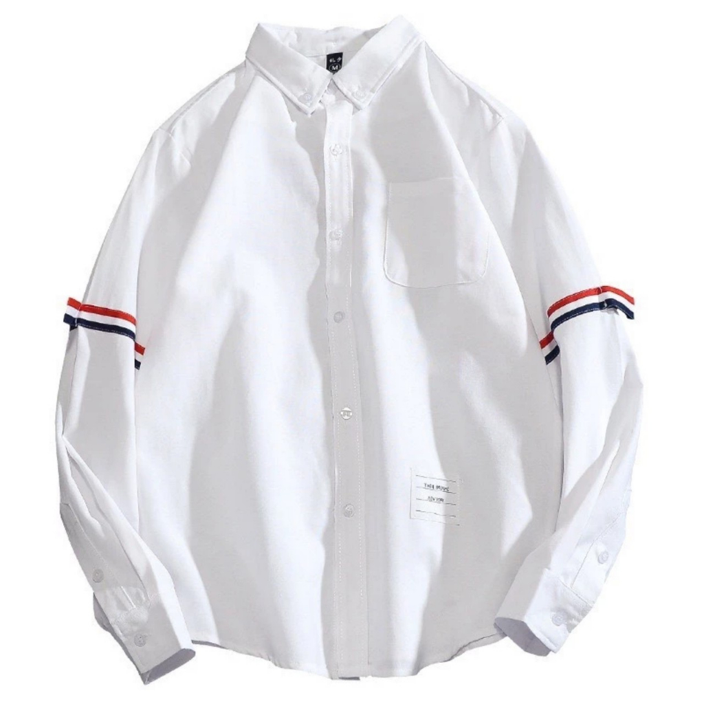 Áo Sơ Mi Thom Browne Dài Tay Nam Nữ Cotton Lụa 100% Cao Cấp