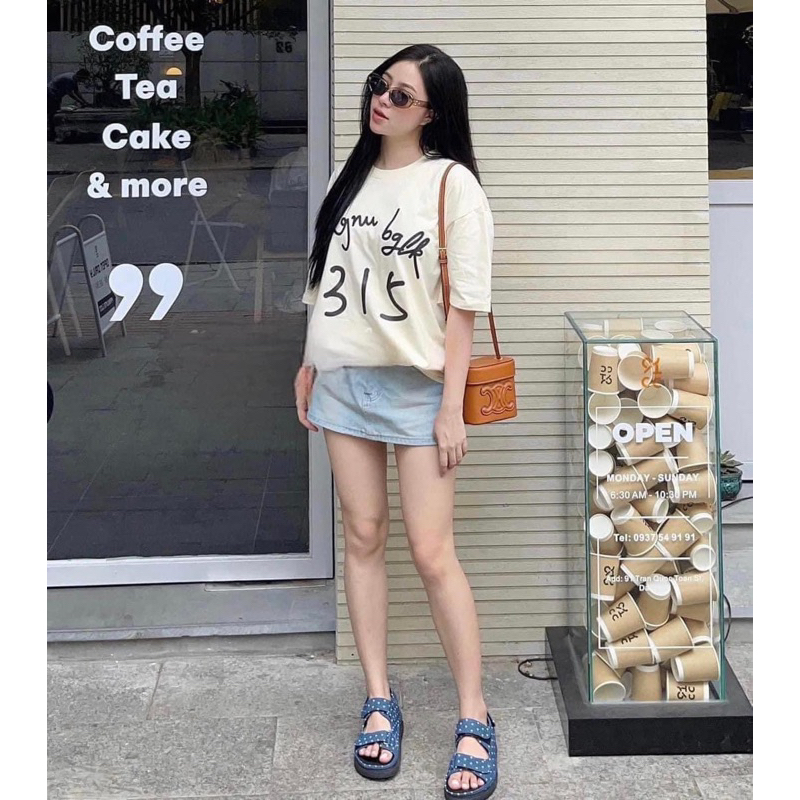 Túi đeo vai thời trang nữ vuông nâu