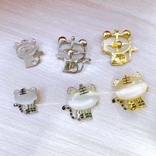 phụ kiện đính dép - charm hình tiểu hổ loại opal