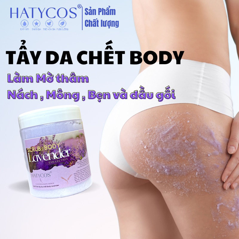 Muối Dẻo Lavender Mờ Thâm Nách ,Mông , Bẹn giúp siêu mịn HATYCOS