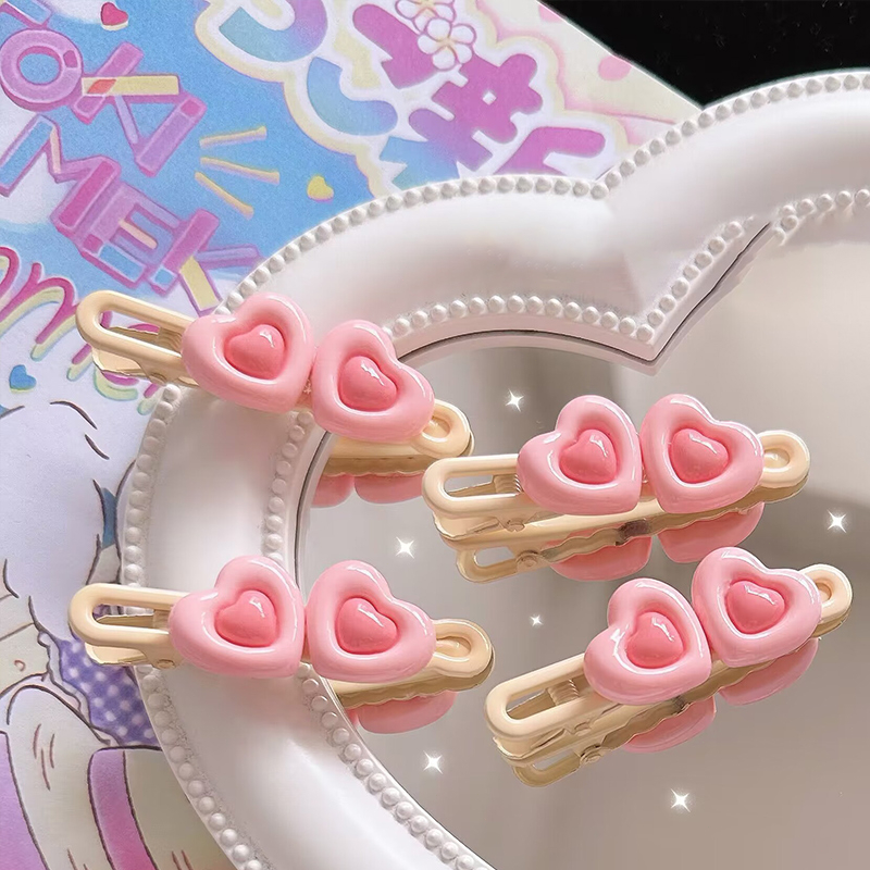 Miumiua🔮Kẹp Tóc Hình Ngôi Sao / Trái Tim / Phấn Má Hồng mini Dễ Thương Lựa Chọn Phong Cách Nhật Bản