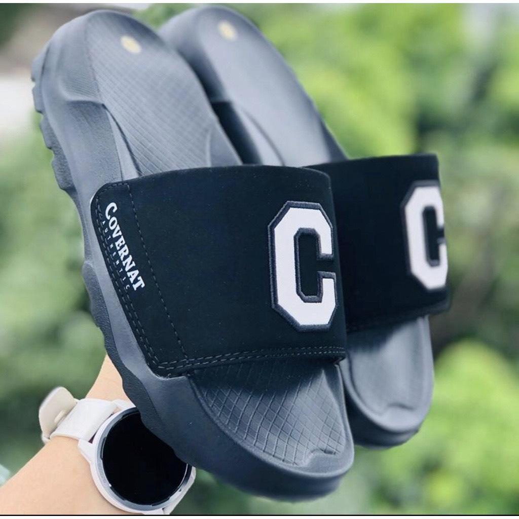 Dép lê thời trang quai ngang nam đẹp chữ C thêu .Hàng sẵn kho từ 38-43 CỰC SANG CHẢNH