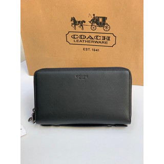 Clutch C nam 2 ngăn da thật