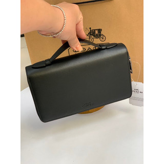 Clutch C nam 2 ngăn da thật
