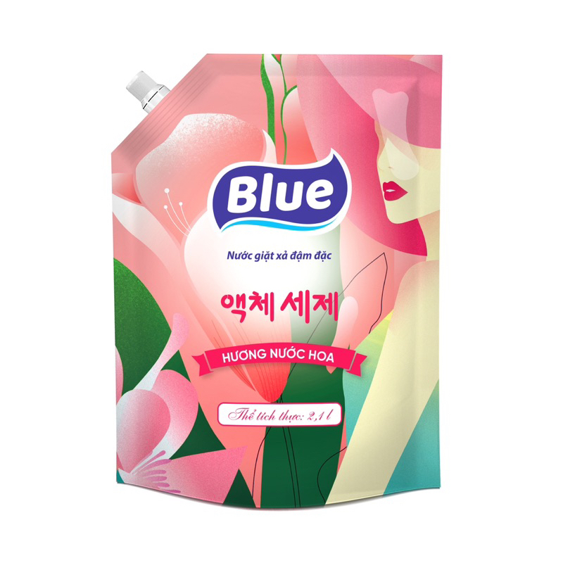 Nước Giặt Blue Hàn Quốc 2100ml [Hoả Tốc]Lưu Hương Đậm Sâu - Nhận diện Thương Hiệu Mới