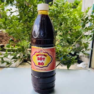 Nước sốt bò đen chuyên làm bánh tráng trộn chai 1 Lít