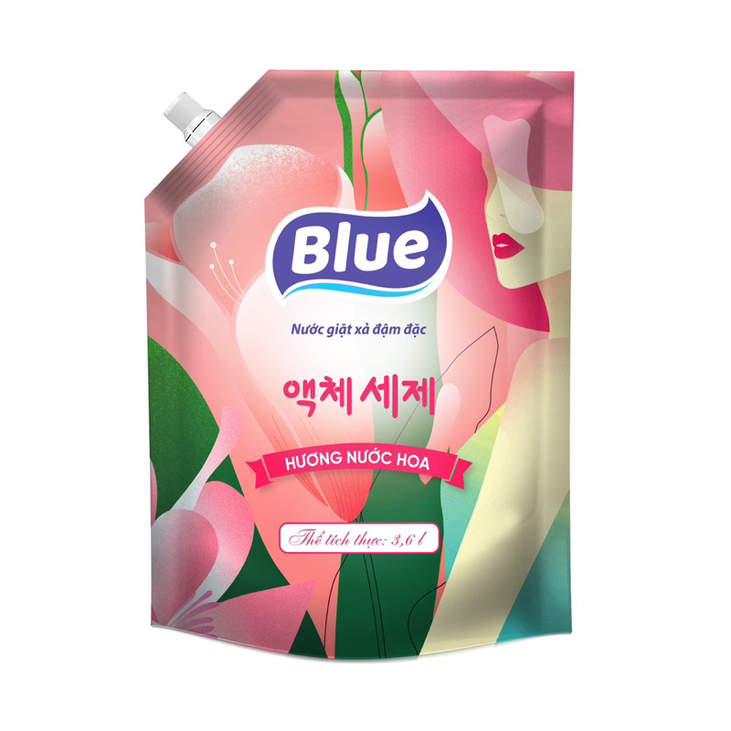 Nước Giặt Blue Hàn Quốc 3600ml [Hoả Tốc]Lưu Hương Đậm Sâu - Nhận diện Thương Hiệu Mới