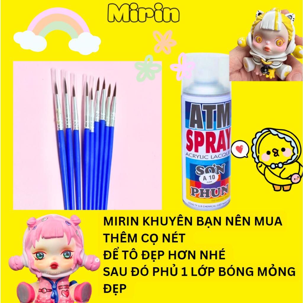 Sơn Phủ Bóng Tượng Tô Màu 400ml- Mirin Việt Nam