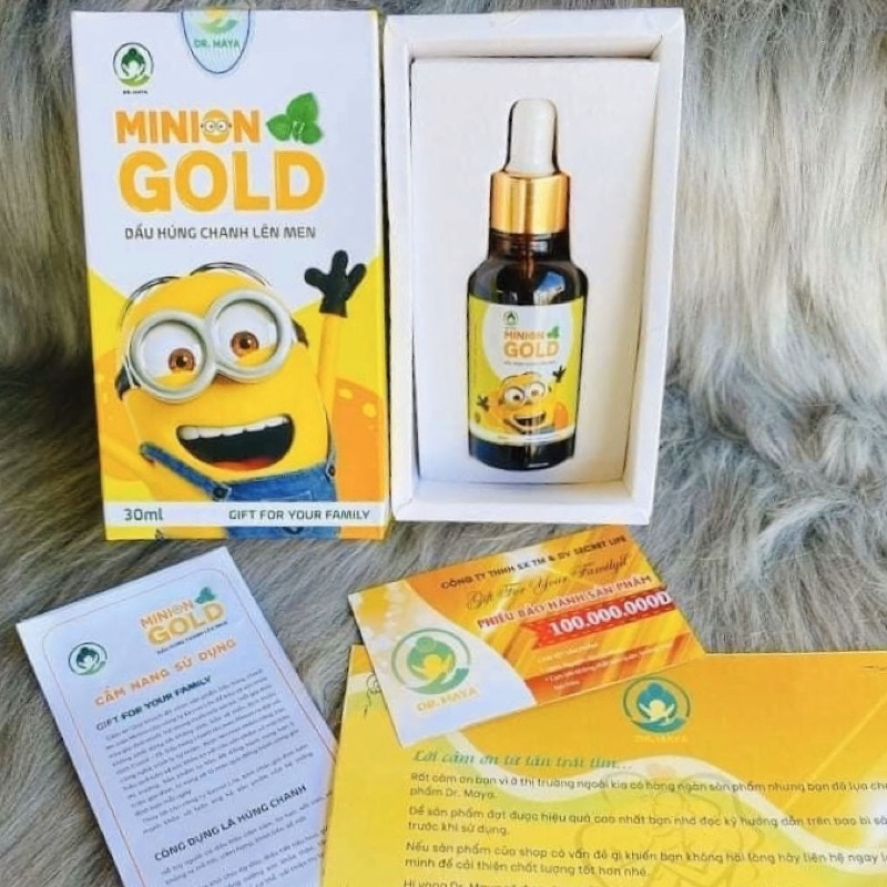 Tinh Dầu Húng Chanh Minion Chiết Xuất Thảo Dược Tăng Đề Kháng Tự Nhiên, Giảm Ho Cho Bé