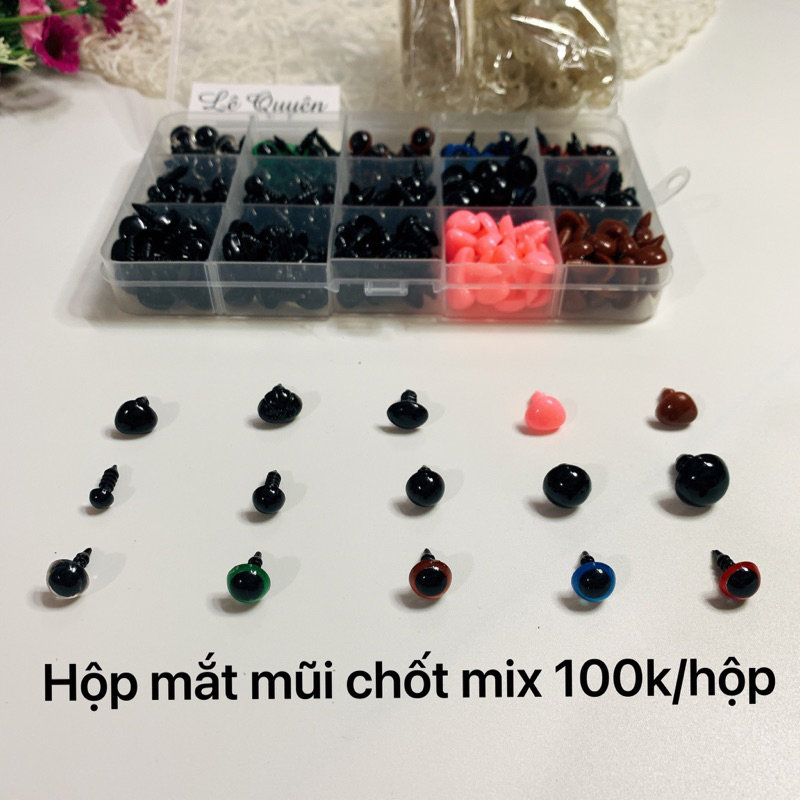 Hộp mắt mũi chốt mix 752 cái