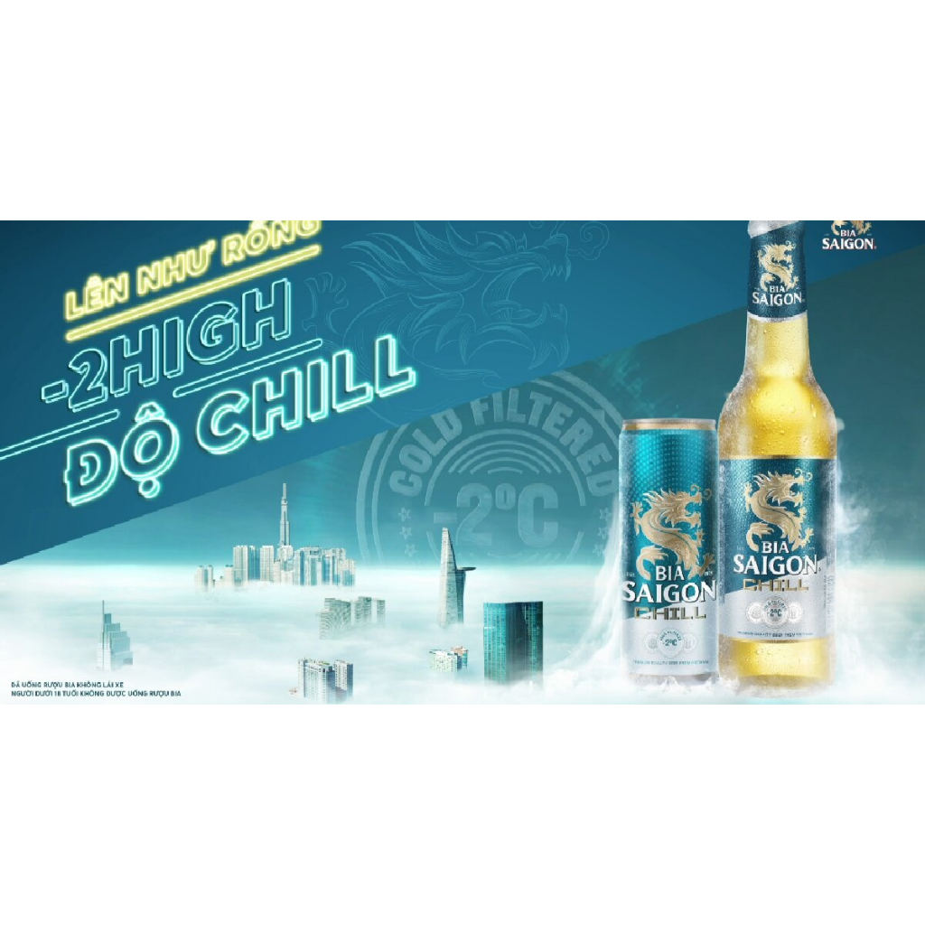HÙNG 24 LON BIA SÀI GÒN CHILL x 330ml