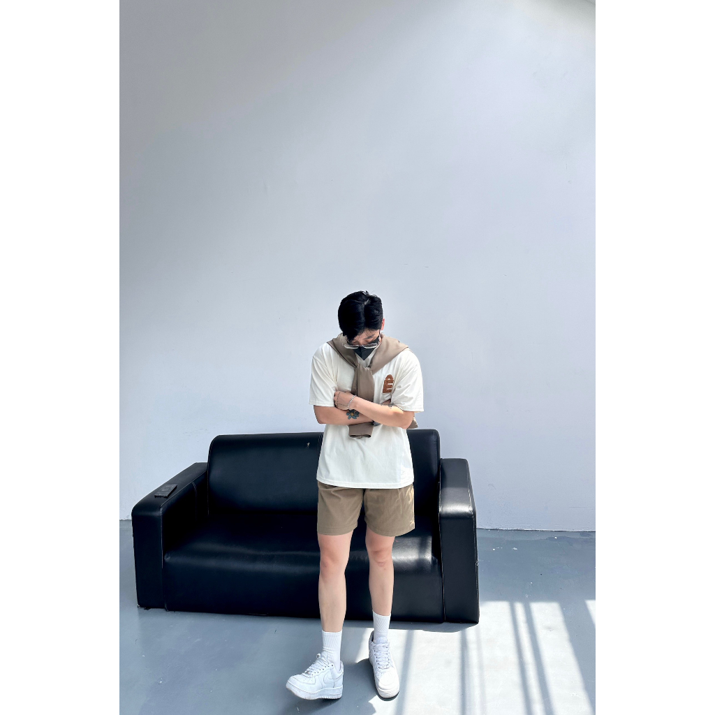 Thun họa tiết chữ basic cotton