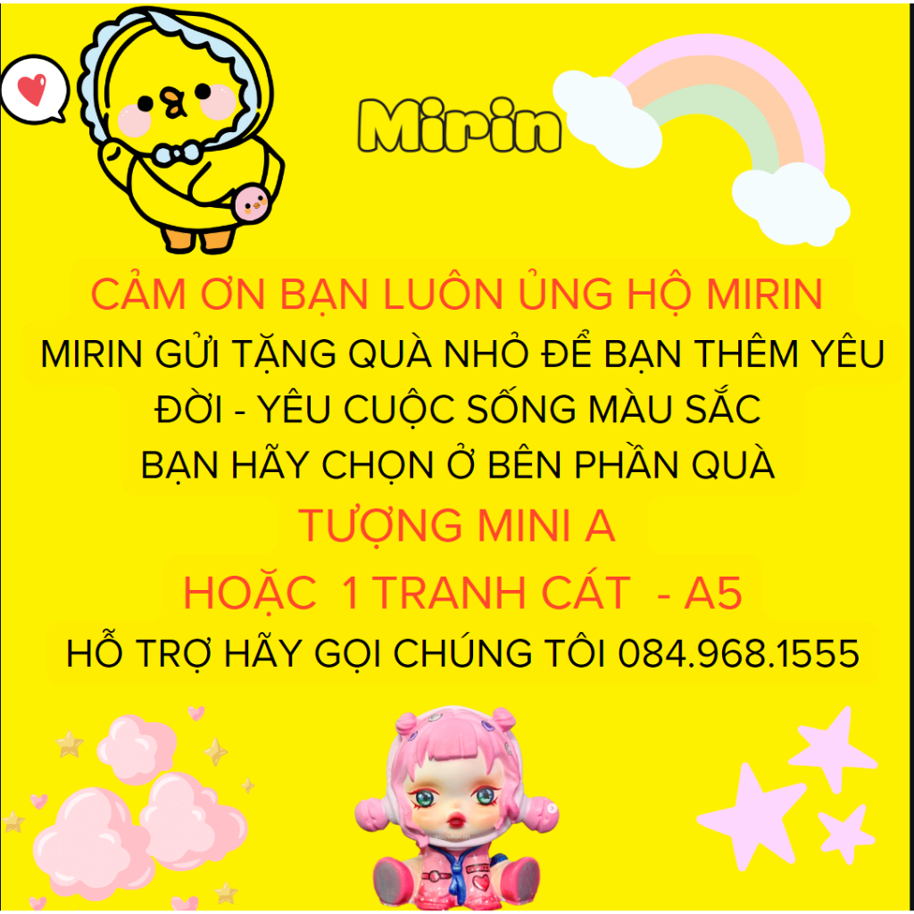 Mua 1 Tượng Tặng 1 Mini A  Tượng Thạch Cao Bé Cáo - Mirin Việt Nam - Cỡ Lớn 20-25cm
