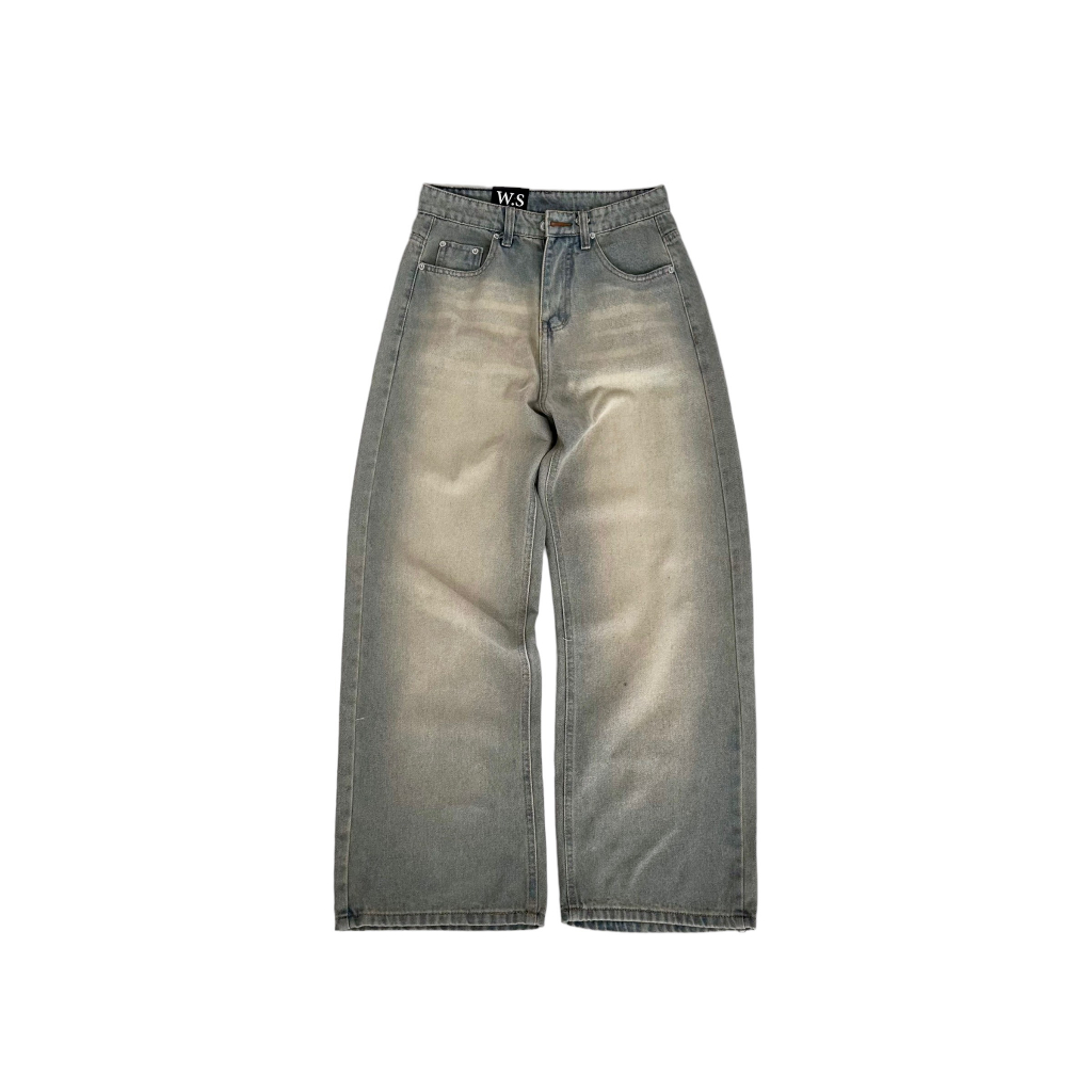 LIGHT SMOKE BAGGY JEANS - Quần jeans màu khói 1185