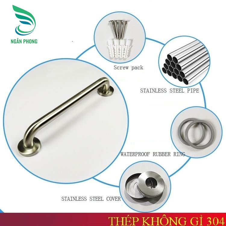 TAY VỊN PHÒNG TẮM ĨNOX 304-PHI LỚN 32MM