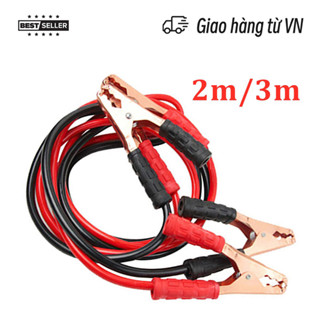 Dây câu bình ắc quy ô tô lõi đồng - 500A, kích điện ắc quy cứu hộ ô tô 2m