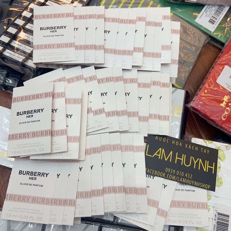 Vial Nước hoa nữ BURBERRY HER Edt - Edp - Elixir - London Dream 1,5ml