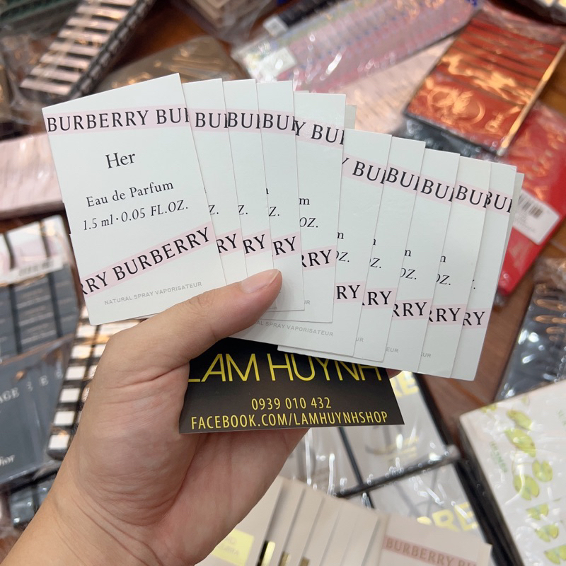 Vial Nước hoa nữ BURBERRY HER Edt - Edp - Elixir - London Dream 1,5ml