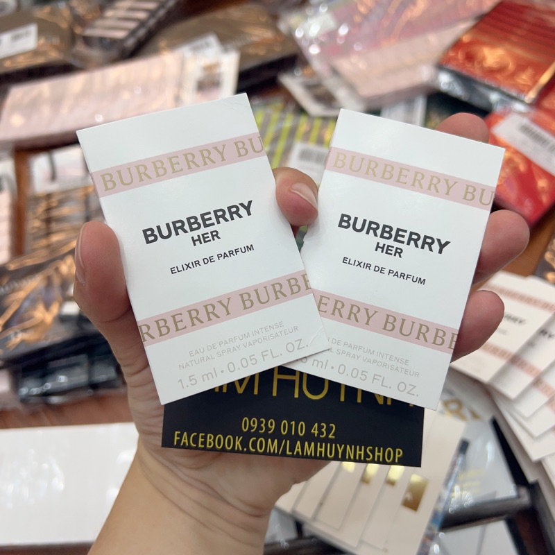 Vial Nước hoa nữ BURBERRY HER Edt - Edp - Elixir - London Dream 1,5ml