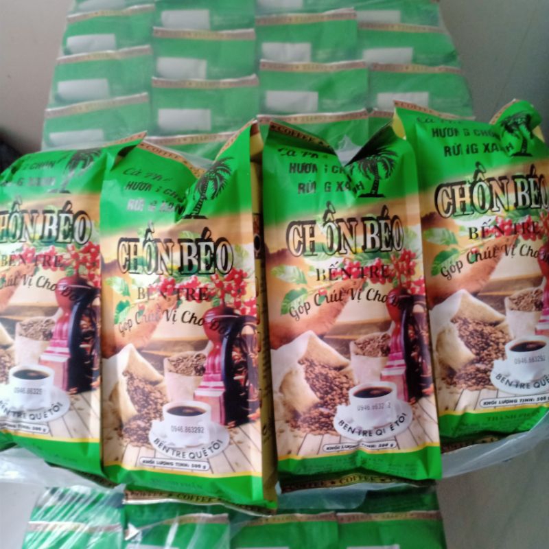 [Combo 5 bịch] Cà Phê Chồn Béo-  Cà phê rang xay pha phin đậm vị
