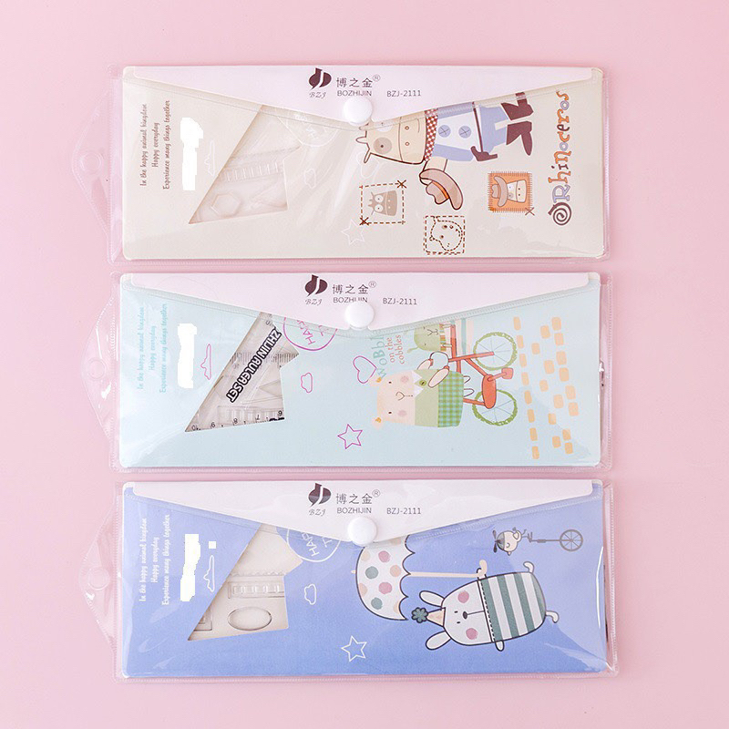 Bộ thước Ê Ke 4 Món