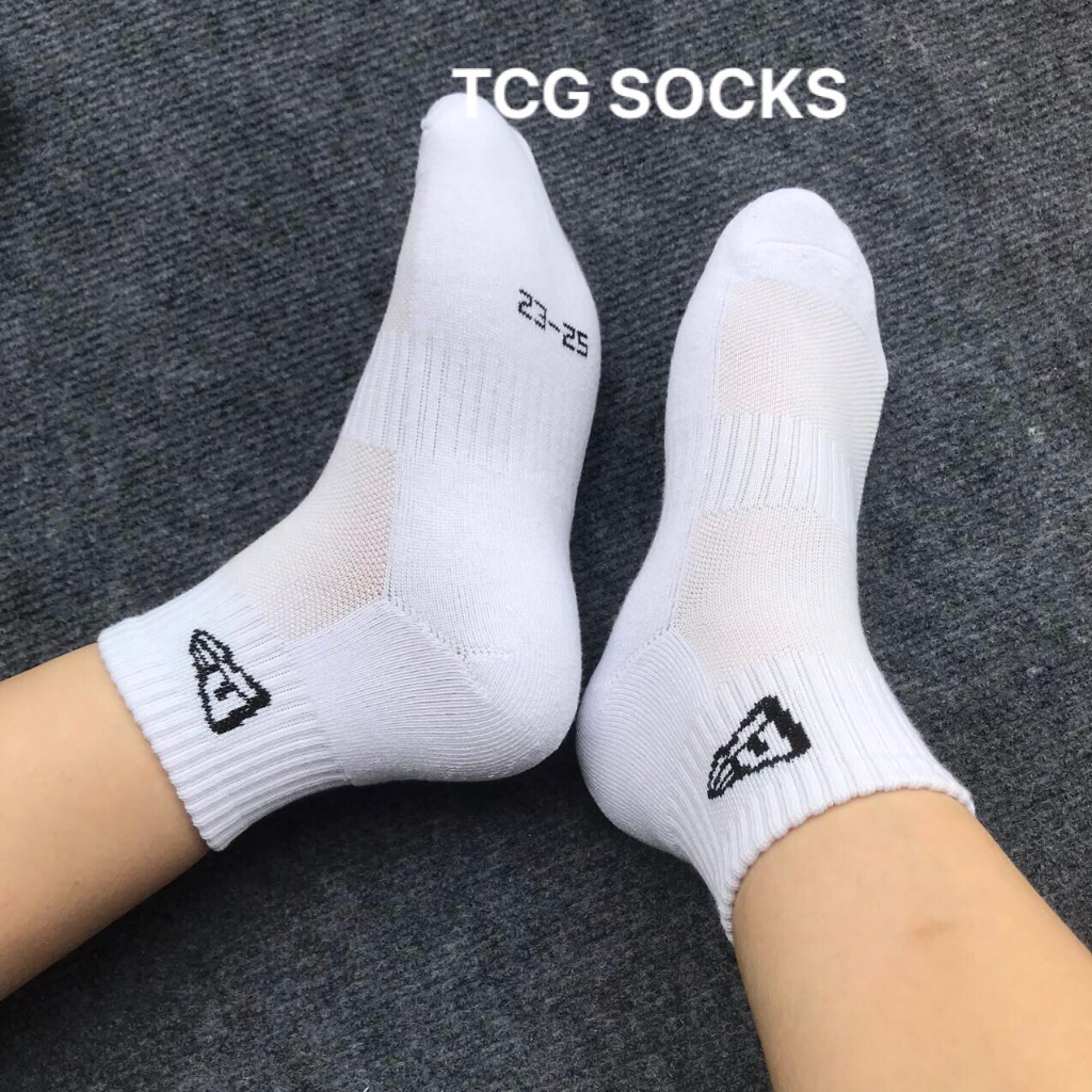 New era hàng đỉnh của chop Tất vớ thể thao nam nữ cổ trung hiệu New Era chạy bộ, tennis, đá banh xuất Mỹ xịn