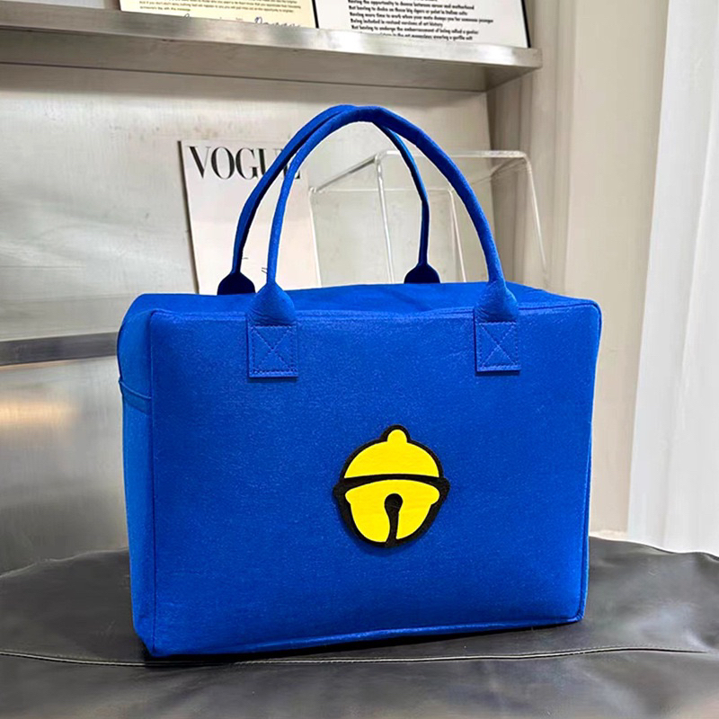 Túi Du Lịch Cỡ Lớn Bằng Vải Nỉ Họa Tiết Hoạt Hình Dễ Thương 40x20x30cm