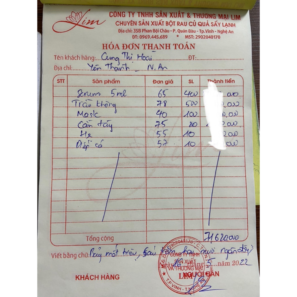 Serrum ngừa mụn , giảm thâm , giúp trắng sáng da LIM