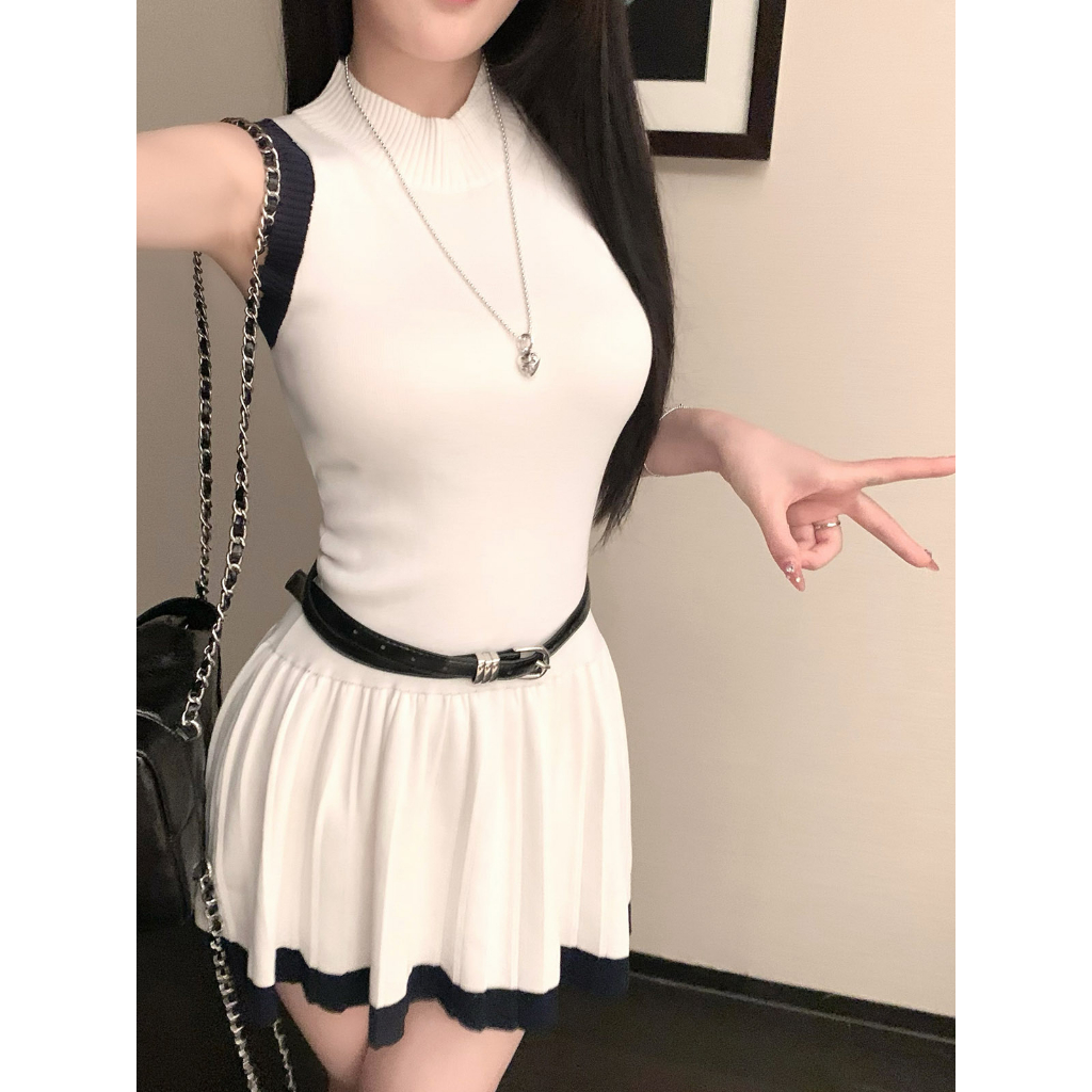 Set thêu ong ba lỗ chất liệu len co giãn siêu hot hàng QC <58kg mặc siêu đẹp, lên form đỉnh