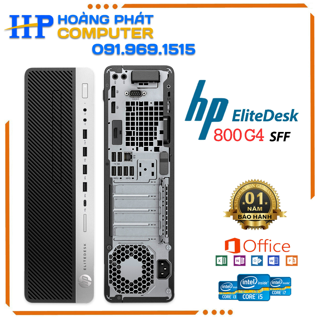 Máy Tính Bàn - Máy tính Bộ HP 800G4 Core i5 ram 8G thế hệ 8