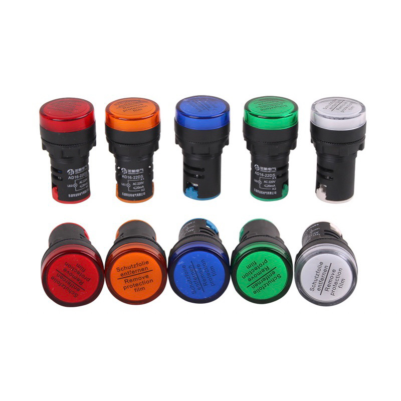 Đèn Báo Pha Phi 22 AD16-22DS LED 5 Màu Chất Lượng Cao