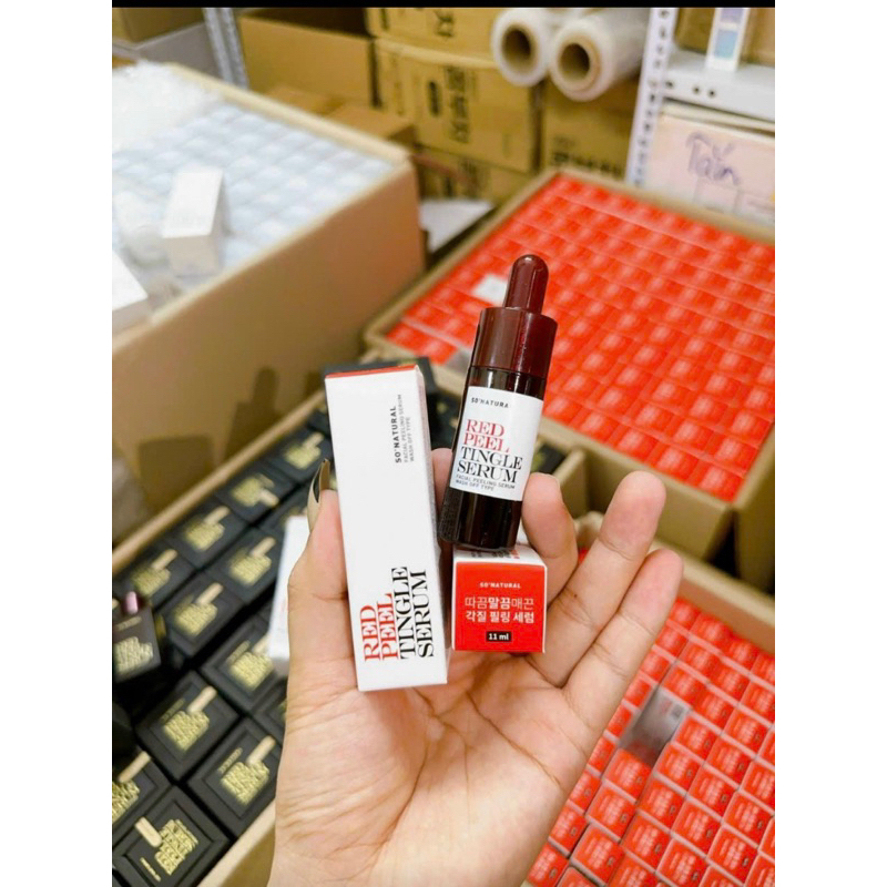 Tinh Chất Peel Da Sinh Học So’Natural Red Peel Tingle Serum - 11ml