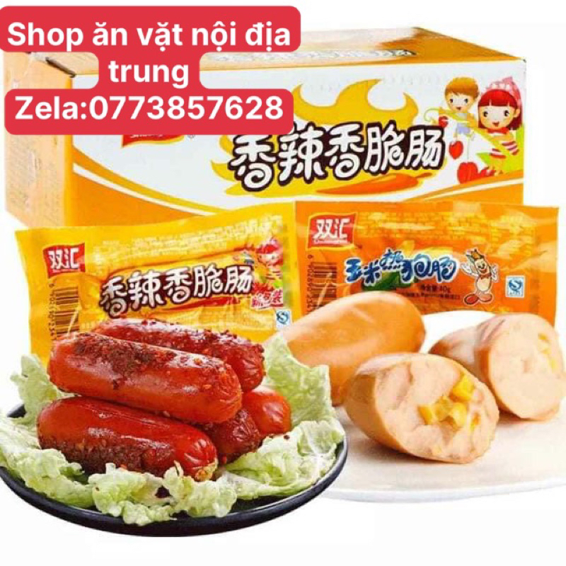 Giá sỉ 1 thùng xúc xích ngô