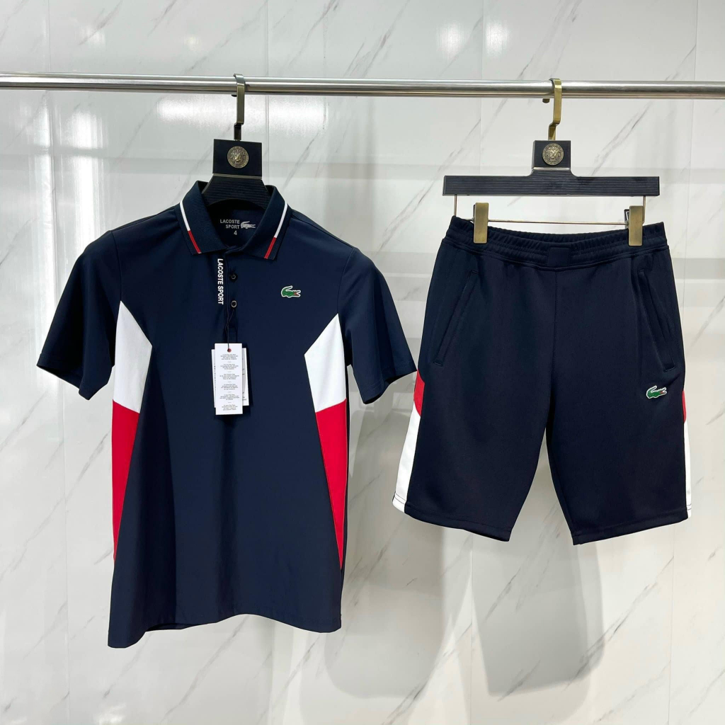 Bộ thể thao X Laaccosstee🐊🐊 Champion, Chất vải LACOSTE COTTON THỂ THAO lạnh cao cấp co giãn thoáng mát thấm hút mồ hôi