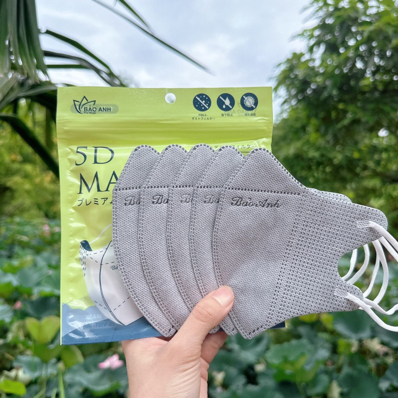 100 Chiếc Khẩu Trang 5D Kháng Khuẩn Bảo Anh