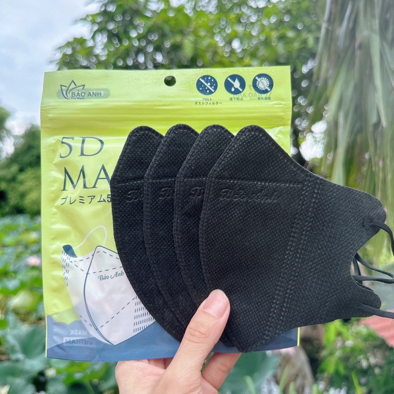 100 Chiếc Khẩu Trang 5D Kháng Khuẩn Bảo Anh