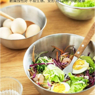 Set 3 bát trộn, set 3 thau trộn INOX chia vạch để trộn salad, ướp thịt, nhào bột