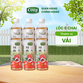 Lốc 6 chai trà Cozy 455ml nhiều vị cho bạn lựa chọn