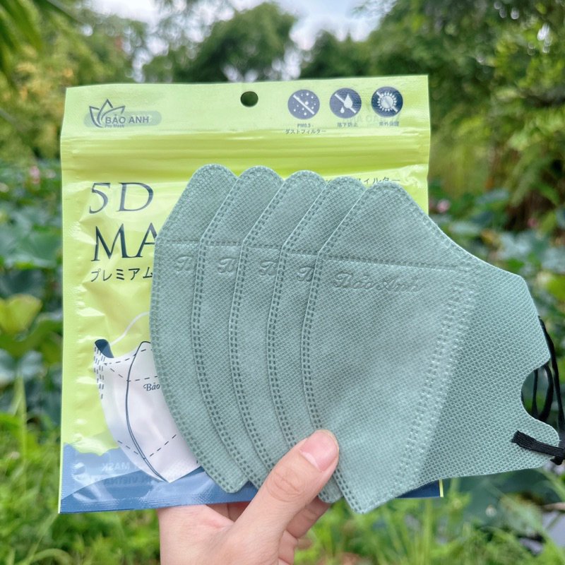 100 Chiếc Khẩu Trang 5D Kháng Khuẩn Bảo Anh