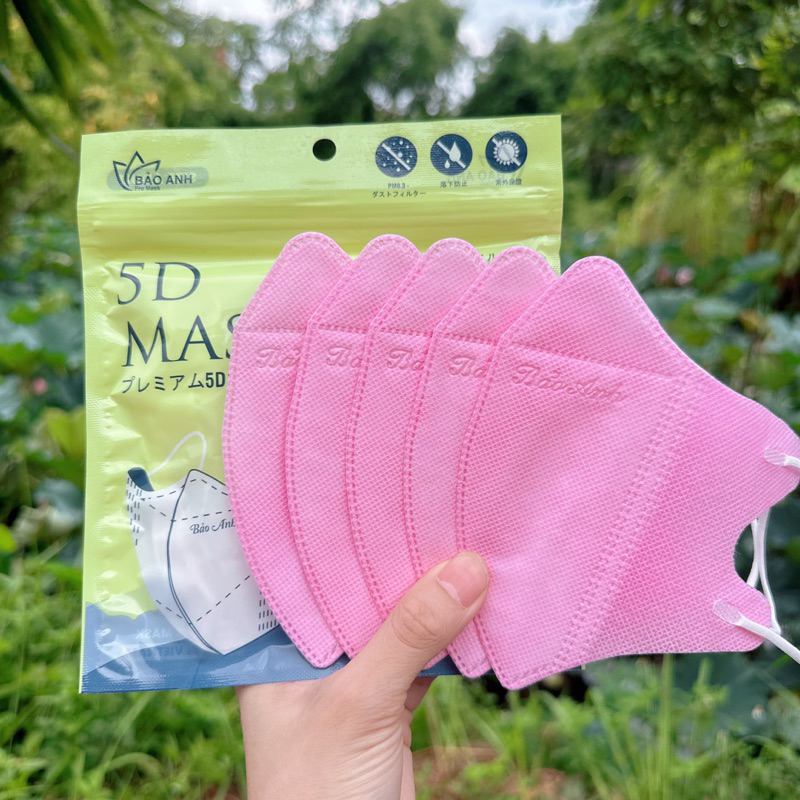 100 Chiếc Khẩu Trang 5D Kháng Khuẩn Bảo Anh