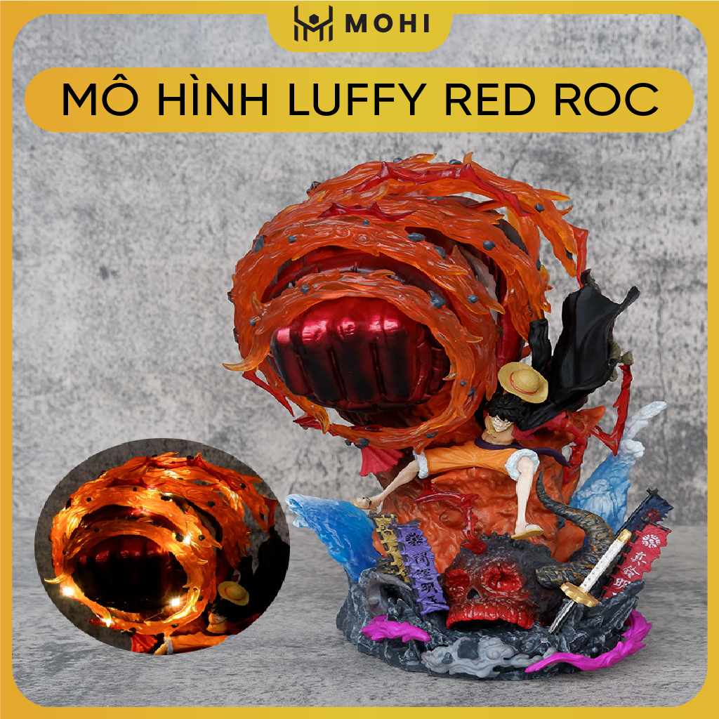 Mô hình Onepiece - Luffy RED ROC siêu cháy cực đẹp