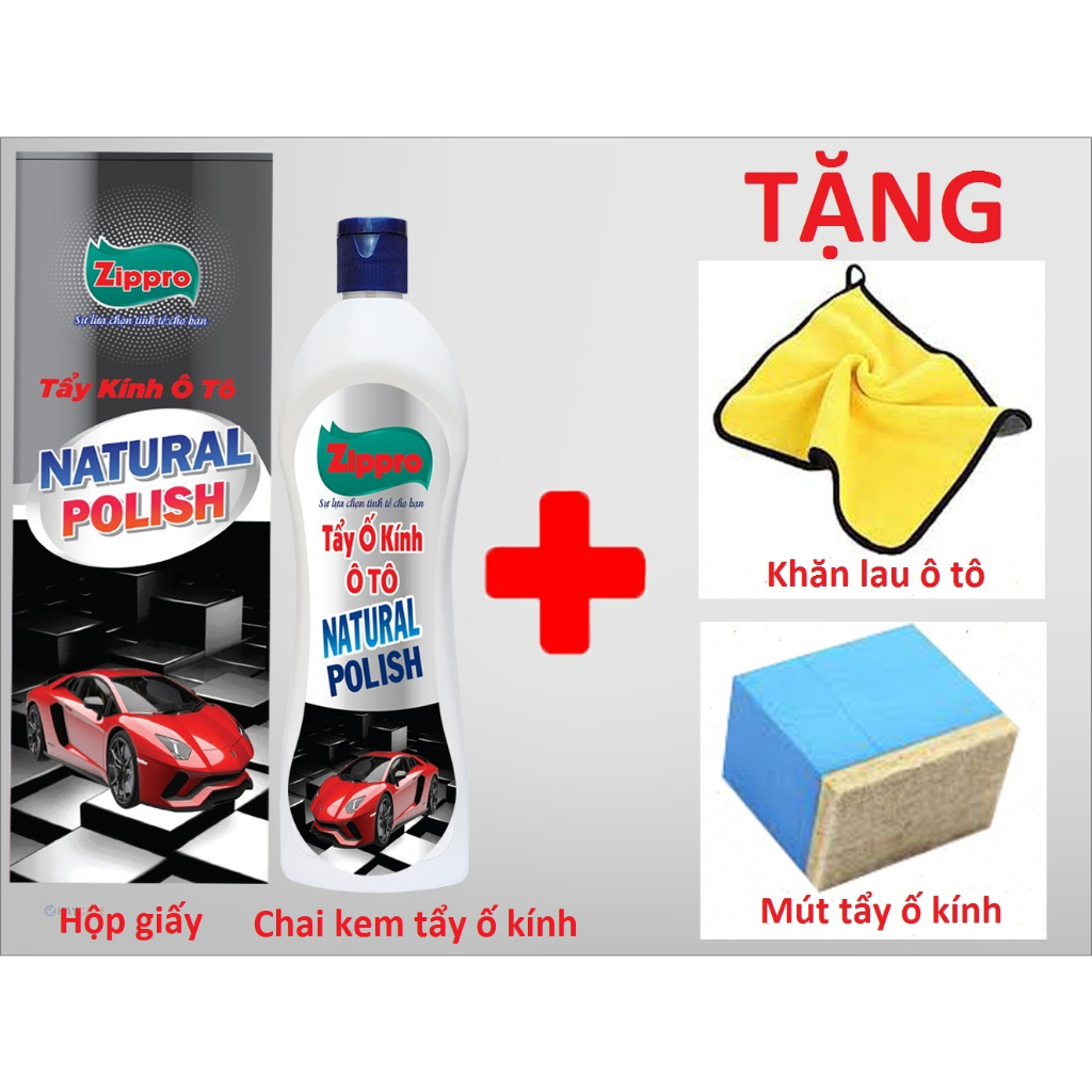 Tẩy ố kính ô tô ZIPPRO ,tẩy cặn canxi, ố mốc trên gương , kính xe ô tô